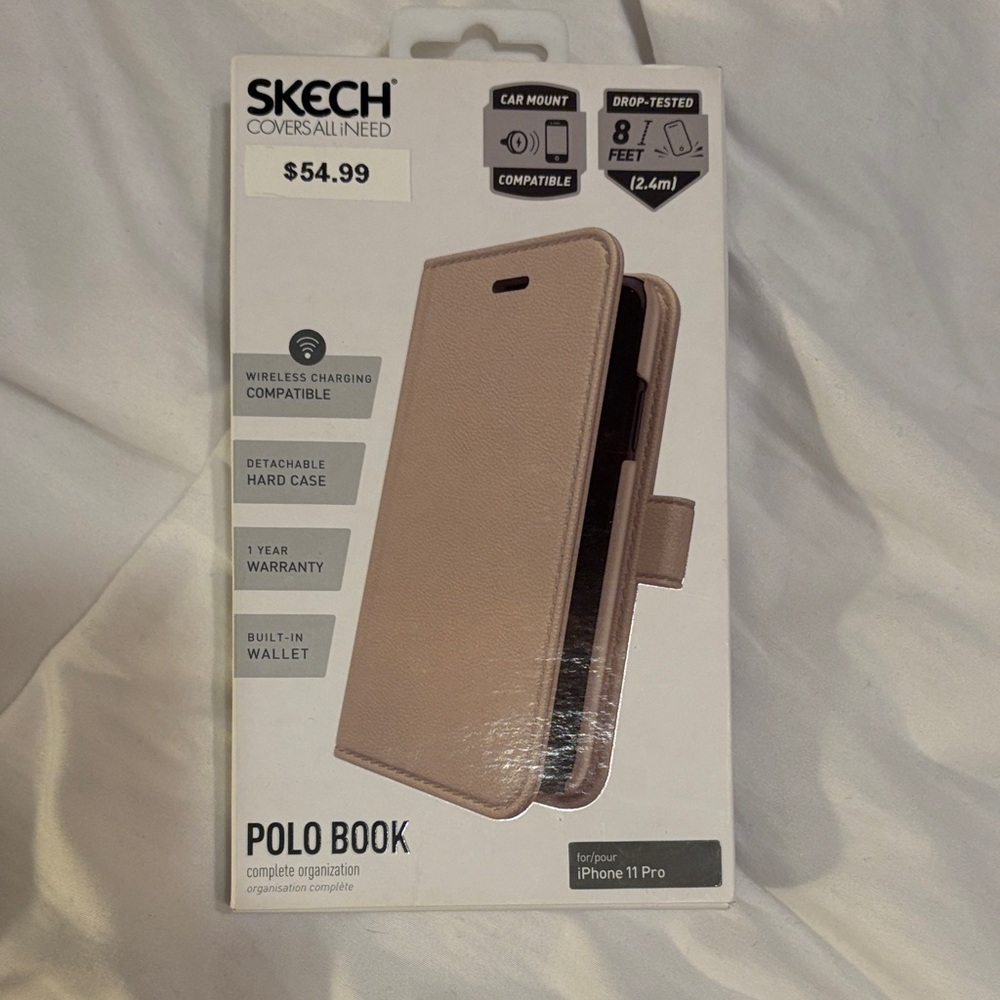 Polo Book Case for iPhone 11 Pro - Tan